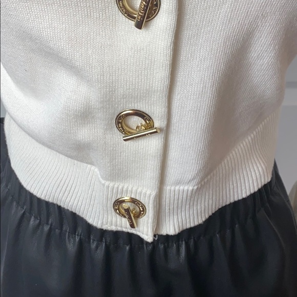 Calvin Klein Three Quarter Sleeve Button Shrug - Picture 3 of 15